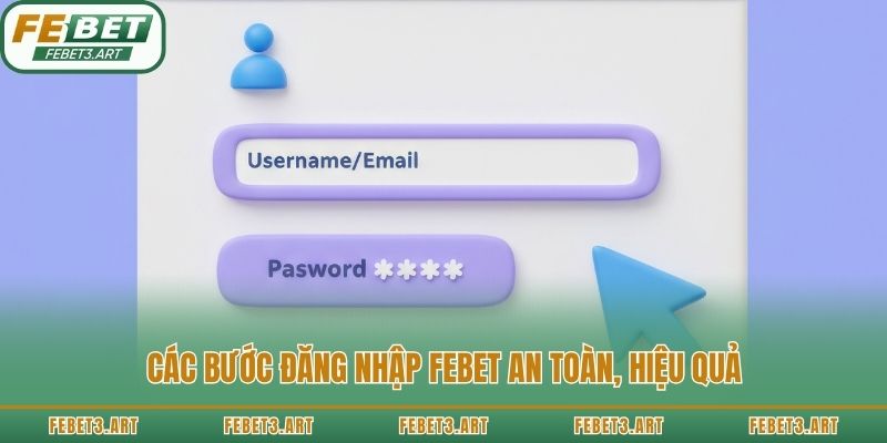 Các bước đăng nhập Febet an toàn, hiệu quả